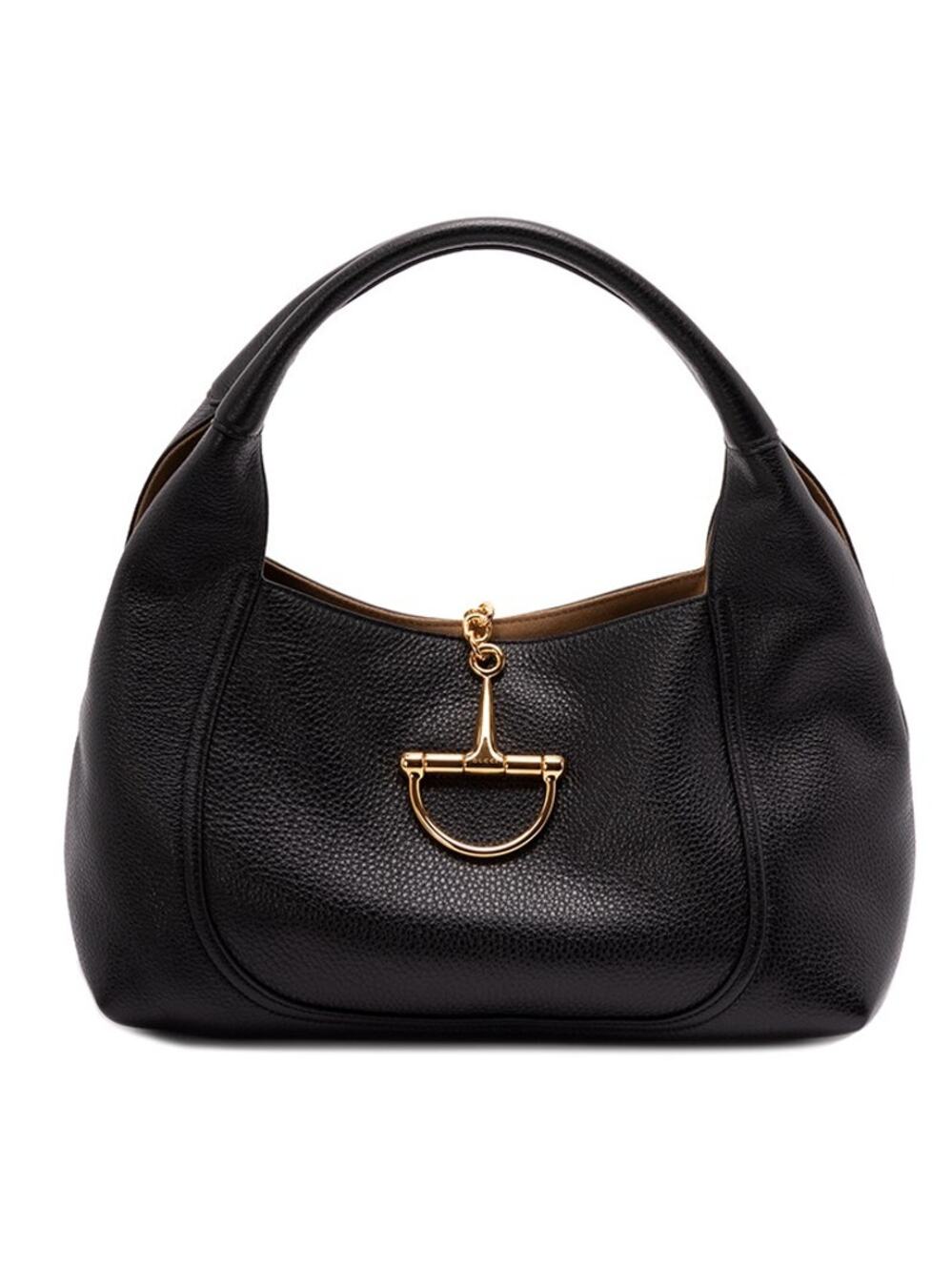 NEW GUCCI $2900 SOFTBIT MEDIUM GRAINY LEATHER BLACK TOTE BAG AUTHENTIC